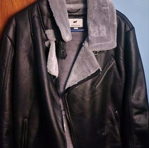 Maison Noir Leather Jacket - Large Black